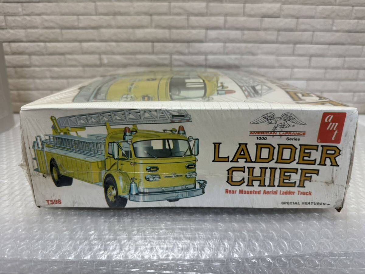 三474☆【未開封】amt プラモデル LADDER CHIEF 1000シリーズ 1/25 トラックプラモデル 未組立 当時物 希少品 シュリンク汚れ破れ有り☆の画像3