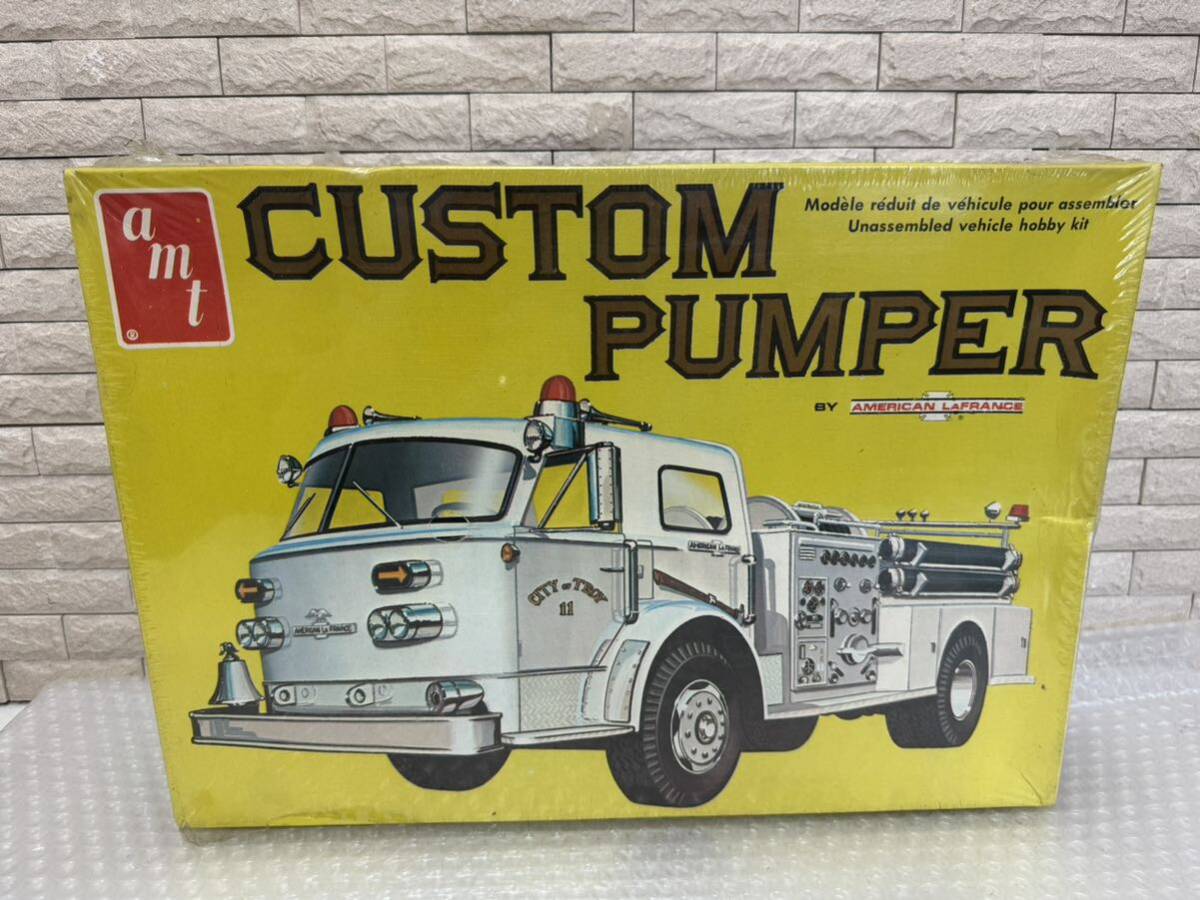 三477☆【未開封】amt CUSTOM PUMPER 1000シリーズ プラモデル T599 1/25 当時物 希少品 シュリンク汚れ破れ有り☆の画像1