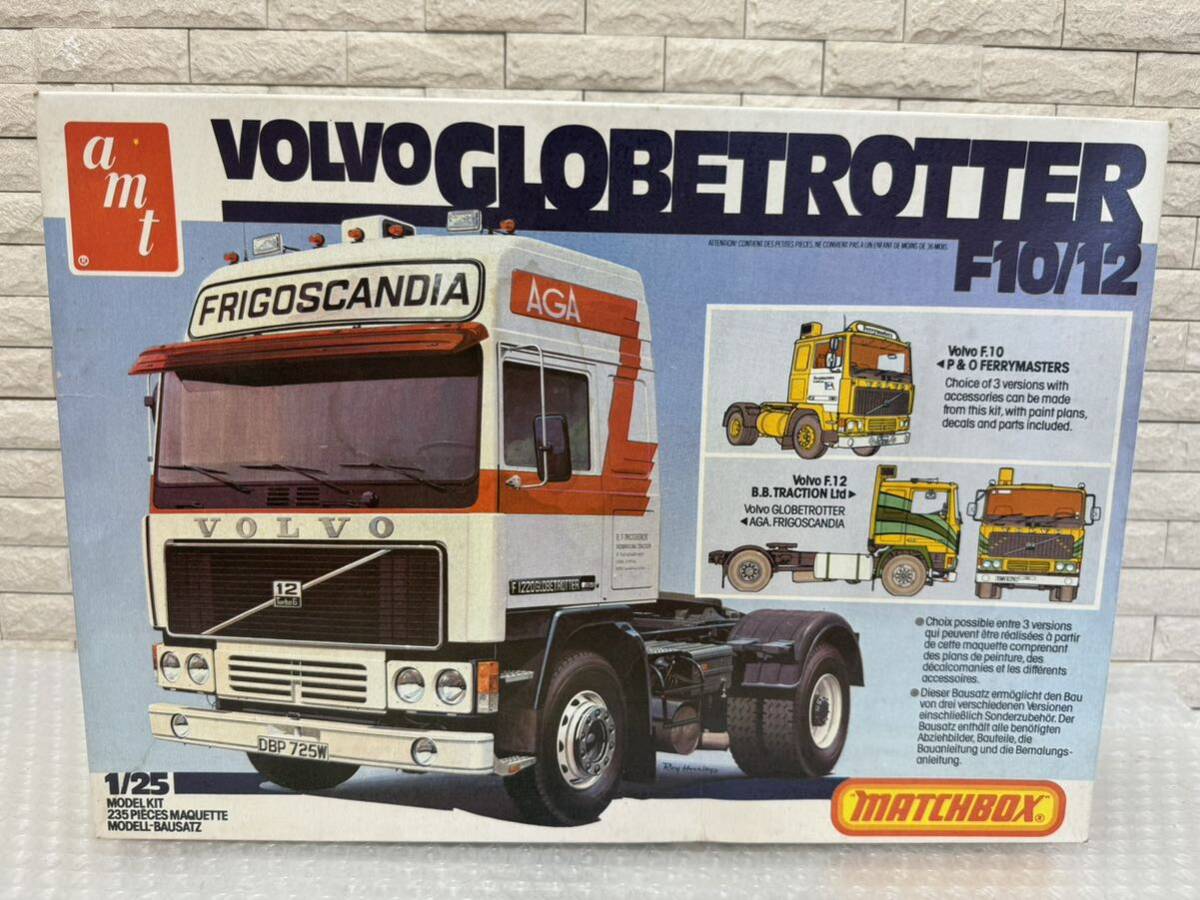 三481☆【未組立】amt プラモデル VOLVO GLOBETROTTER F10/12 1/25 当時物 希少品☆の画像1