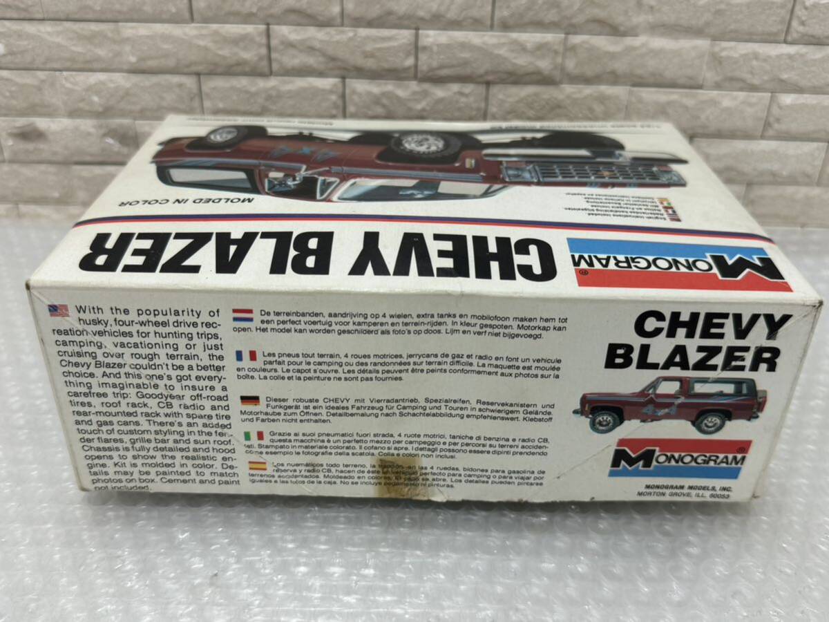 三502☆【現状品】MONOGRAM モノグラム プラモデル CHEVY BLAZER 1/24 当時物 希少品☆の画像4