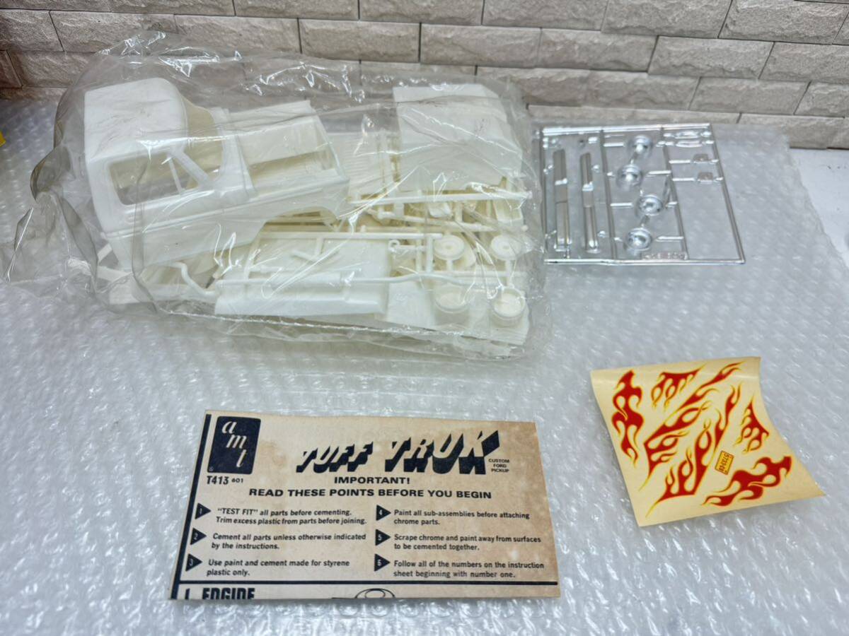 三583☆【現状品】amt プラモデル 1/25 TUFF TRUK 当時物 custom ford piakup T413 希少品 レア☆_画像7