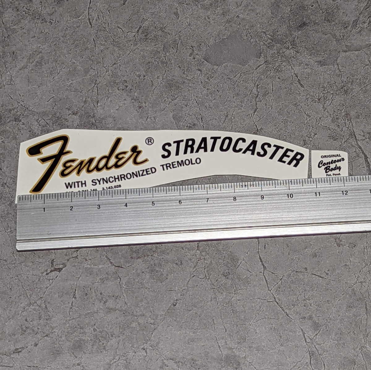 Fender STRATOCASTER 1968-75 水転写デカール ラージヘッド用 モダンロゴの画像2