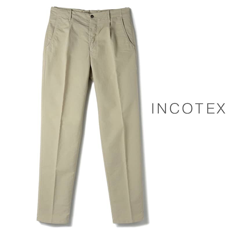 ◆【INCOTEX SLACKS(インコテックス スラックス)/コットンストレッチサテン1Pテーパードパンツ(174型/TAPERED FIT)】[itx2450011-31]_画像1