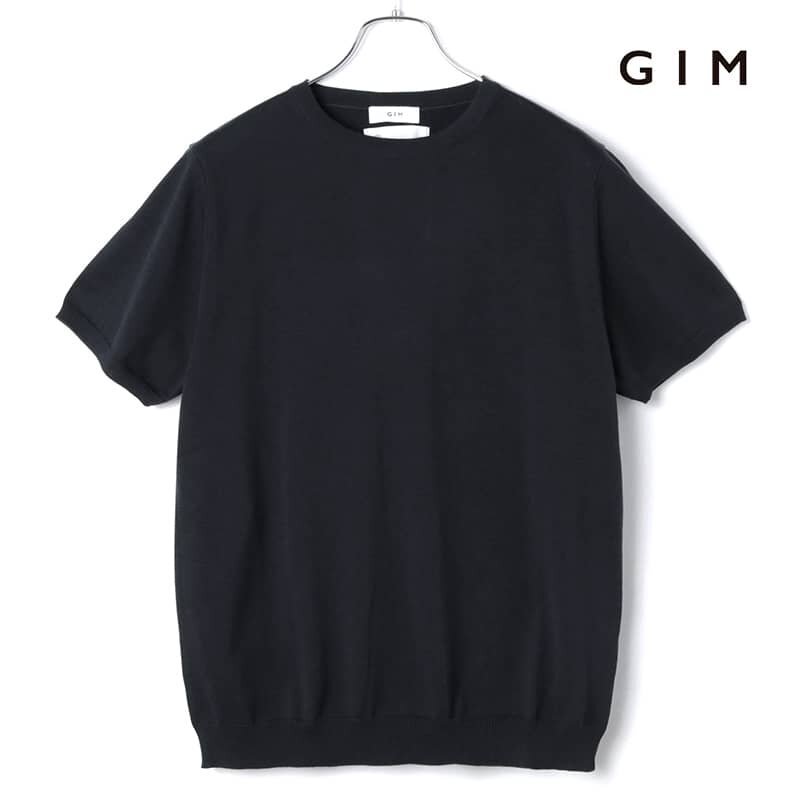 ◆【GIM(ジム)/春夏/アメリカンシーアイランドコットン18G半袖クルーネックニット】[gim2380084-M]_画像1