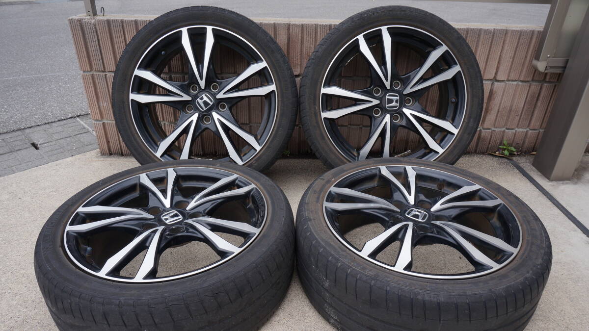 ★ホンダ純正CR-Z ZF2 マスターレーベル 205/45R17 4本set リム幅6.5J オフセット+45mm PCD 114.3mm 5H MICHELIN Pilot Sport 3 の画像1