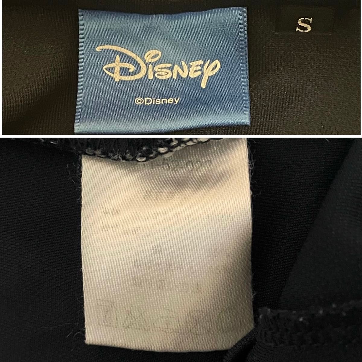 Disney × sagear ミッキー 長袖 Tシャツ 140 ブラック 男女兼用 ロンT シャツ カットソー 男の子 女の子