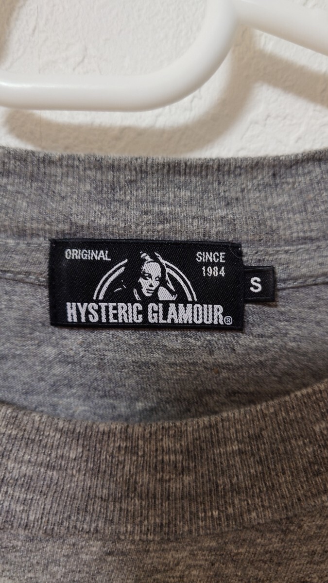  Hysteric Glamour HYSTERIC GLAMOUR long T футболка с длинным рукавом серый размер S бесплатная доставка 