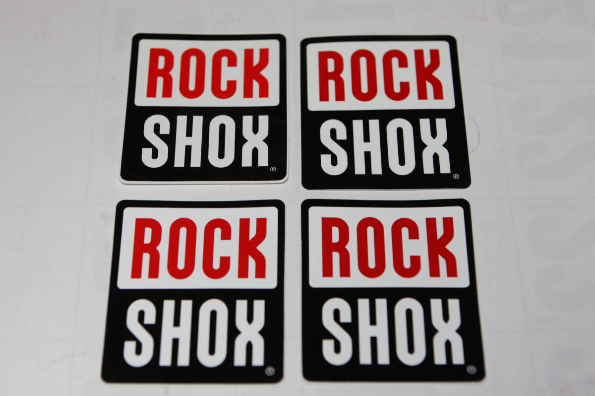 ロックショックス ROCK SHOX ステッカー4枚 縦75㎜ 横63㎜ の画像1