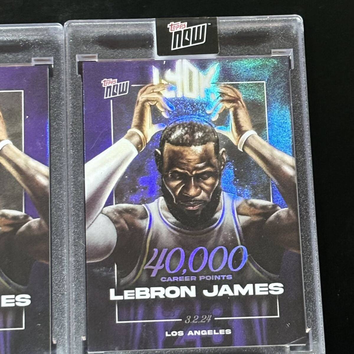 2023-24 TOPPS NOW Basketball Card LJ-40K LeBron James レブロン・ジェームズ カード 3枚セットの画像4