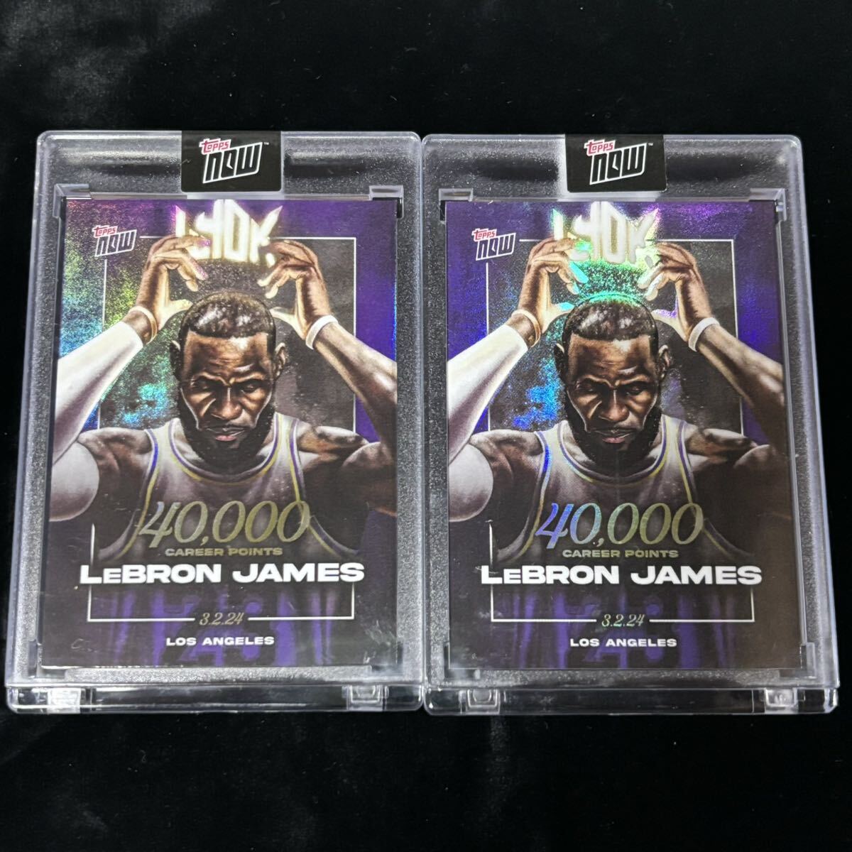2023-24 TOPPS NOW Basketball Card LJ-40K LeBron James レブロン・ジェームズ カード 4枚セットの画像2