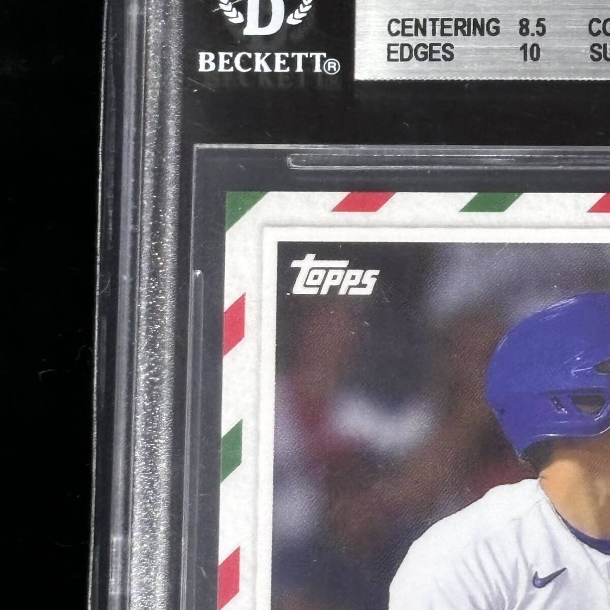 BGS 9＆ 9.5 TOPPS HOLIDAY COUNTDOWN 1 SHOHEI OHTANI 大谷翔平 鑑定品 2枚セット ドジャースの画像2