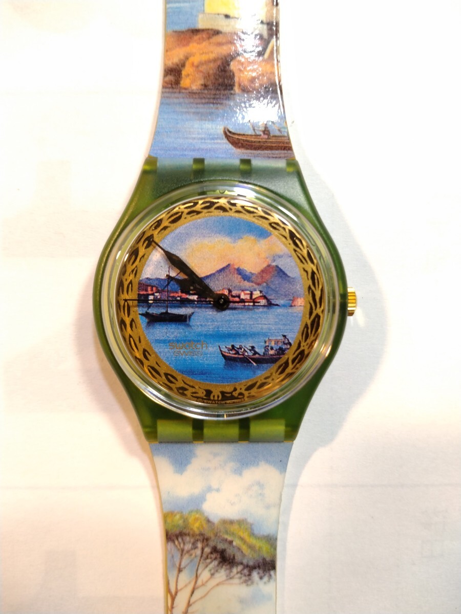 Swatch 中古ユニセックスデザインウォッチ稼働品の画像1