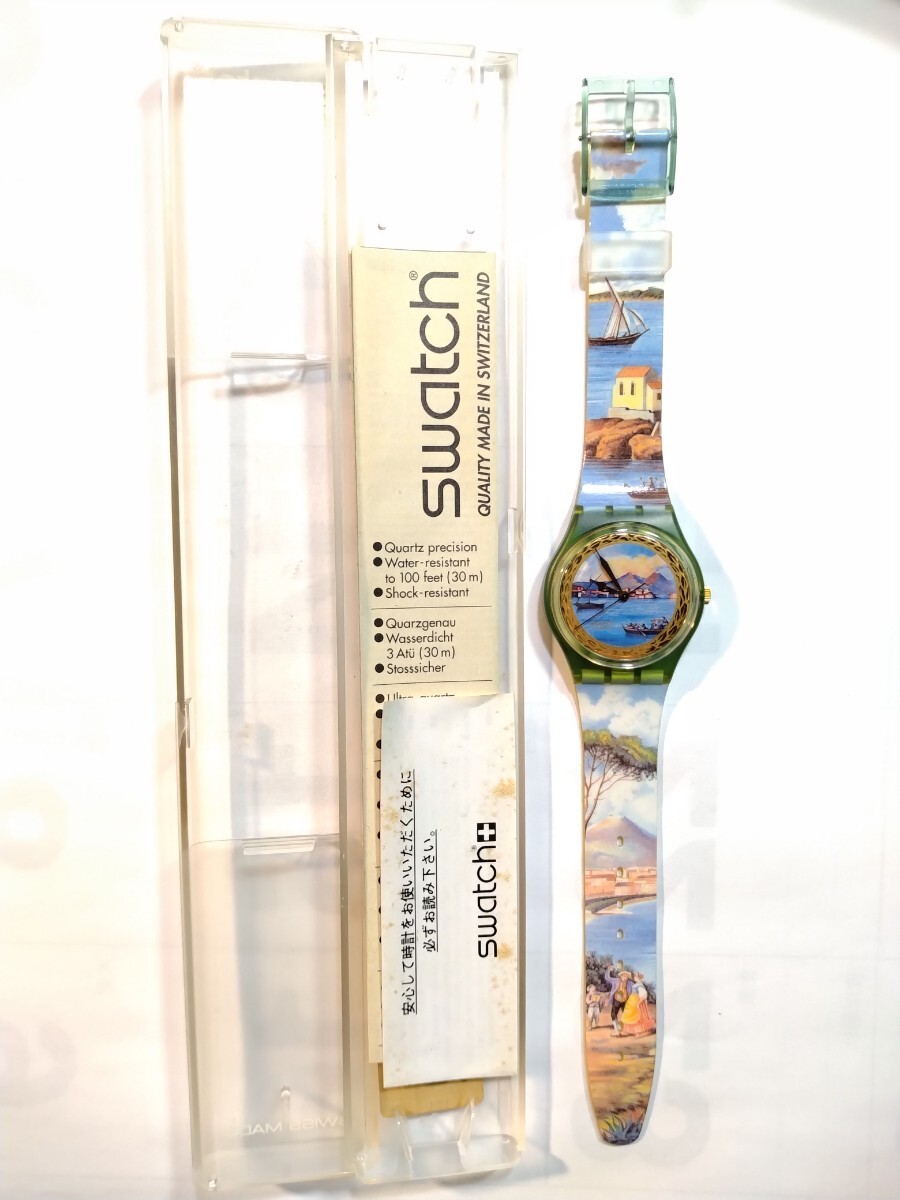 Swatch 中古ユニセックスデザインウォッチ稼働品の画像4