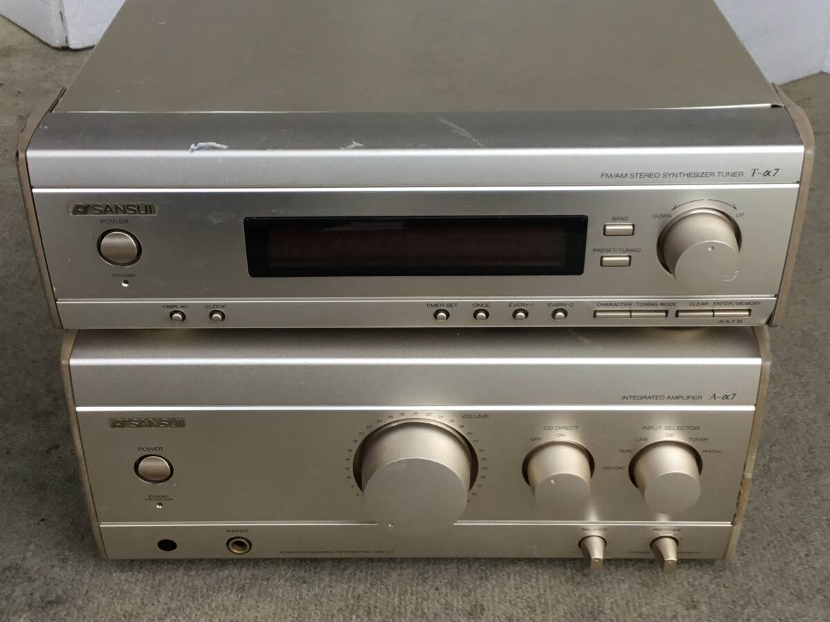 ◆◇ＳＡＮＳＵＩ  サンスイ Ａ−α７ / Ｔ−α７  プリメインアンプ / ＦＭ／ＡＭチューナー 整備済◇◆の画像8