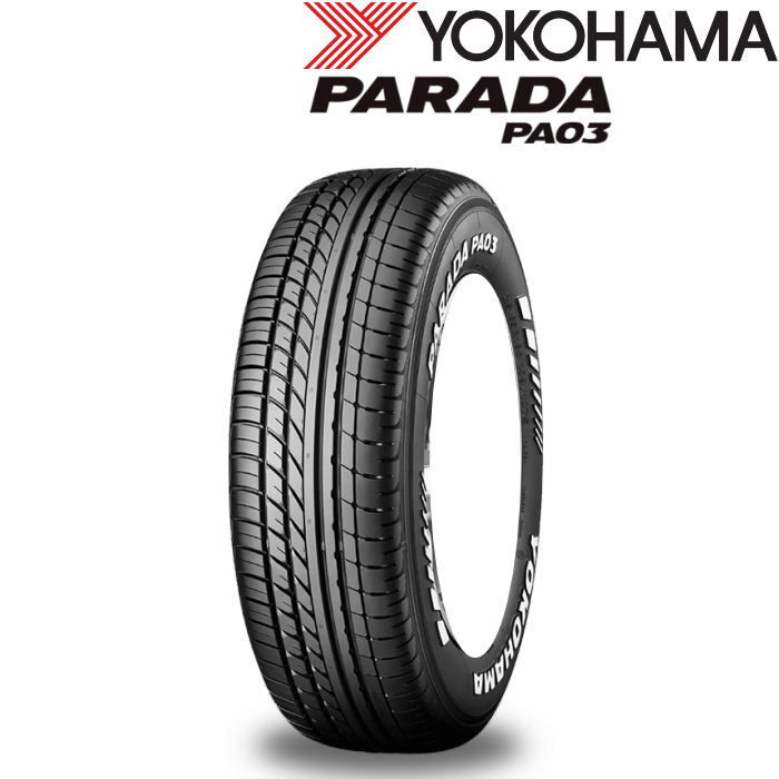 業販品 15インチ 215/70R15C 109/107S ホワイトレター YOKOHAMA PARADA Spec-X ヨコハマ パラダ 夏タイヤのみ 1本_画像1