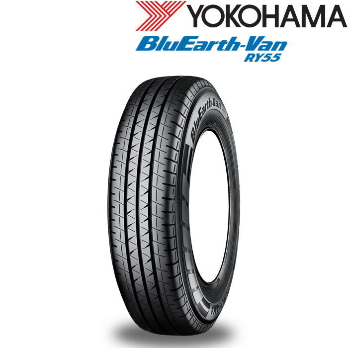 業販品 13インチ 145/80R13 82/80N YOKOHAMA BluEarth-Van RY55 ヨコハマ ブルーアース 夏タイヤのみ 2本_画像1