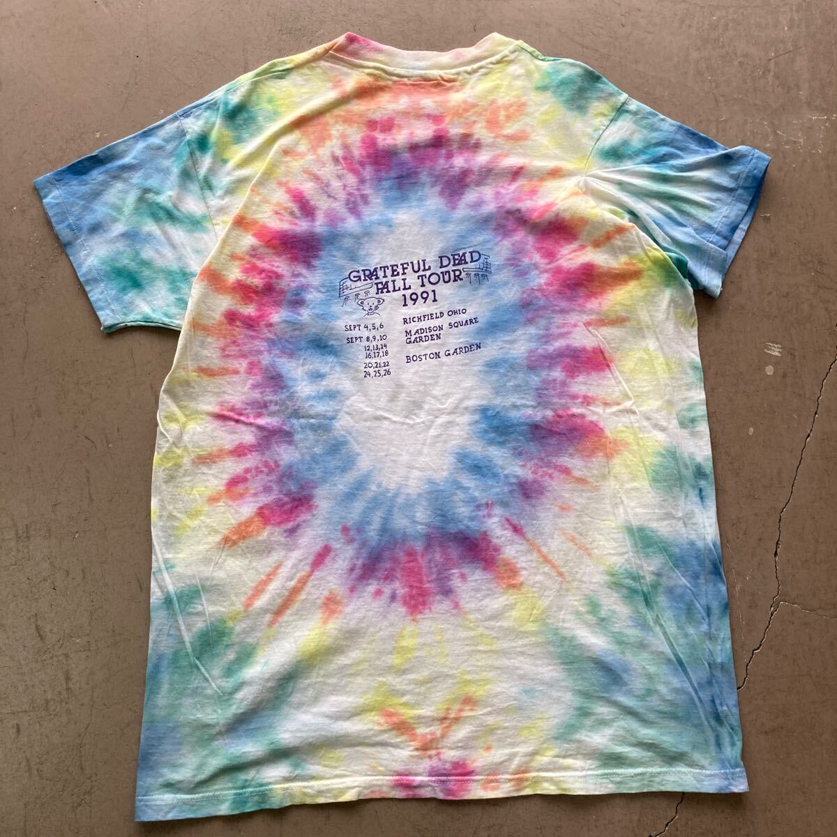 希少 80s 90s ビンテージ ヴィンテージ vintage Tシャツ グレートフルデッド GRATEFUL DEAD USA製 染み込み シングルステッチ Tシャツ bigEの画像5