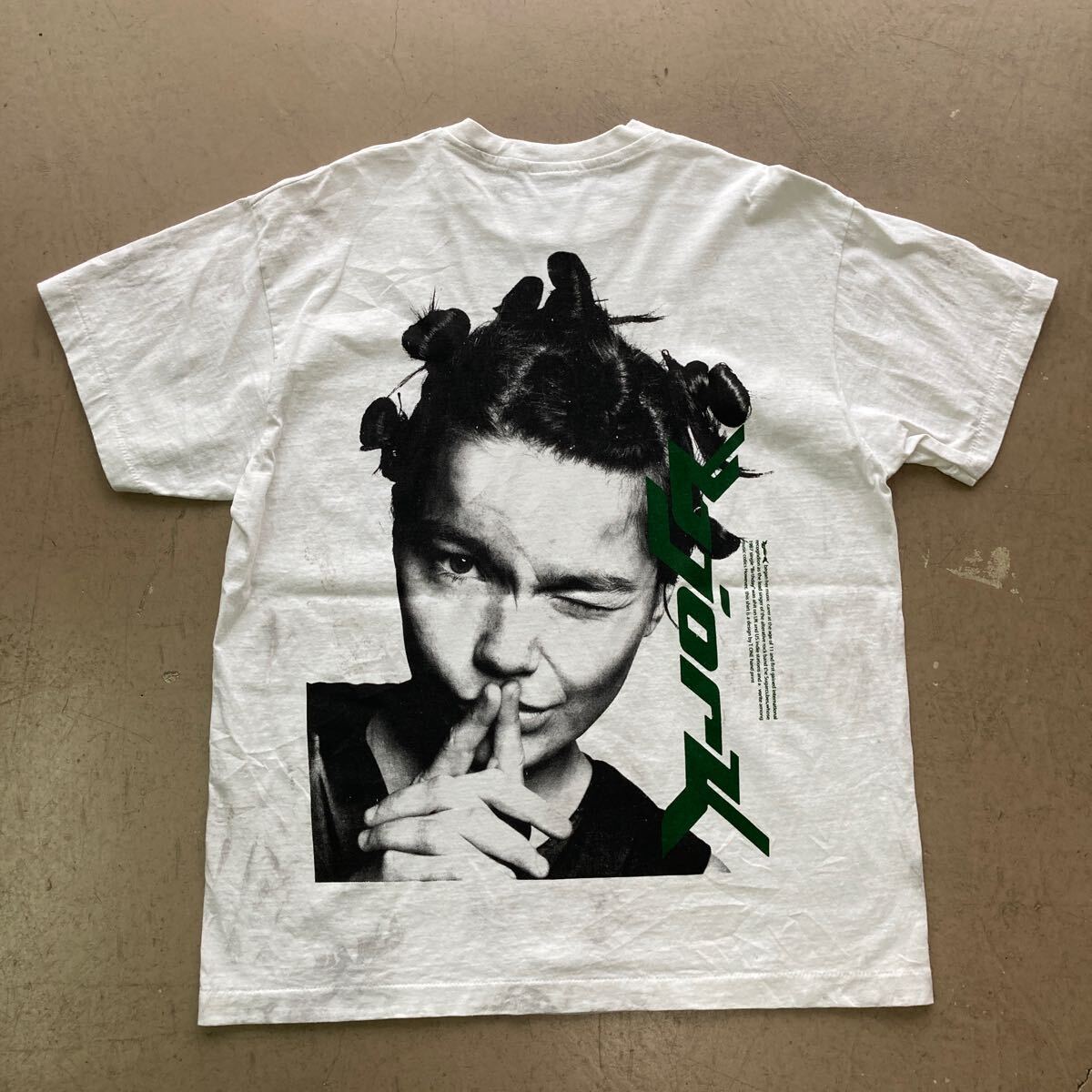 希少 80s 90s ビンテージ ヴィンテージ vintage Tシャツ USA製 バンド ロック バン T シャツ 染み込み シングルステッチ BJORK ビョークの画像5