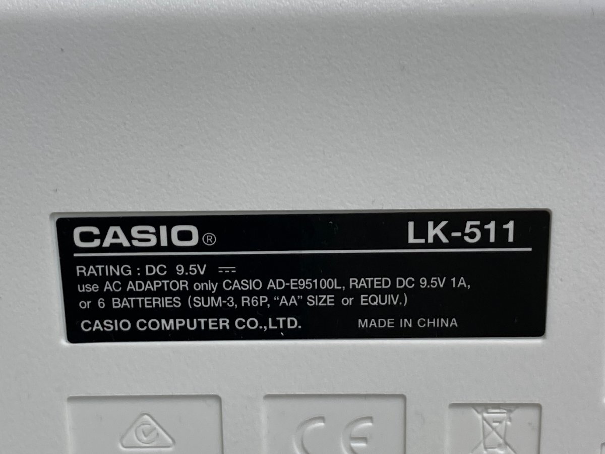 【★13-6860】■中古■CASIO カシオ LK-511 電子キーボード 中古品（1324）の画像10