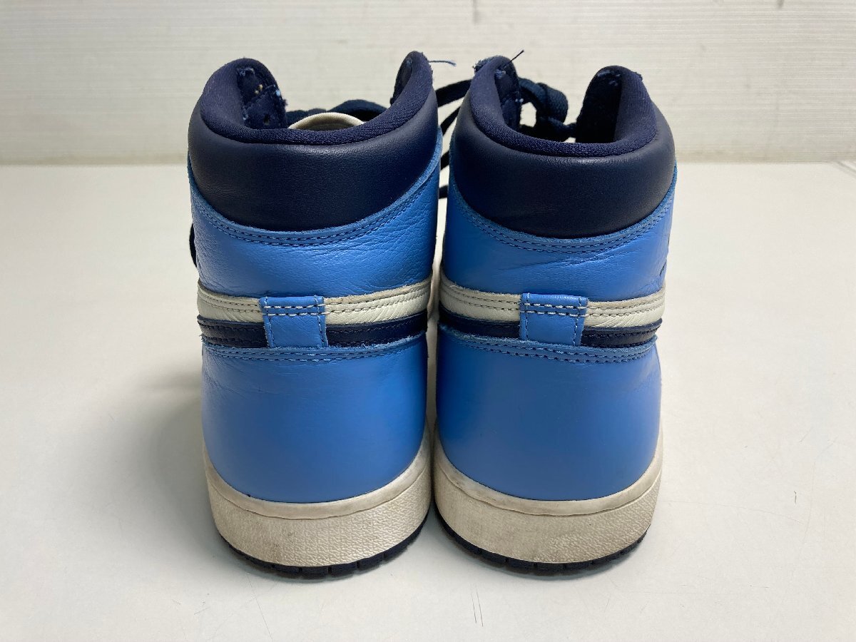 【★22-2311】■中古■NIKE 555088-140 AIR JORDAN 1 RETRO HIGH OG エアジョーダン ナイキ スニーカー ブルー（9156）_画像7