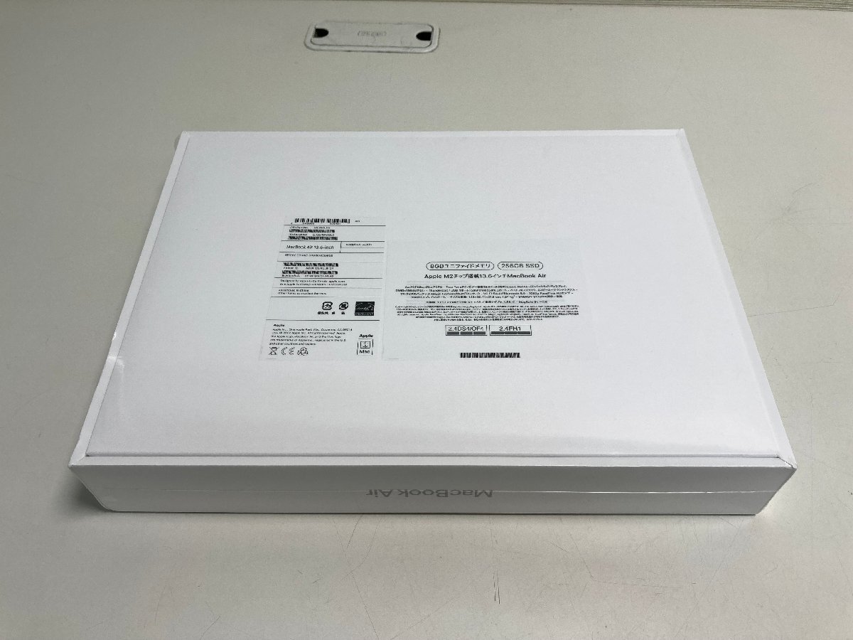 【★30-5000】■未開封■新品未開封 Apple MacBookAir MLXW3J/A 256GB 8GB A2681 M2チップ搭載 13.6インチ（2868）の画像6