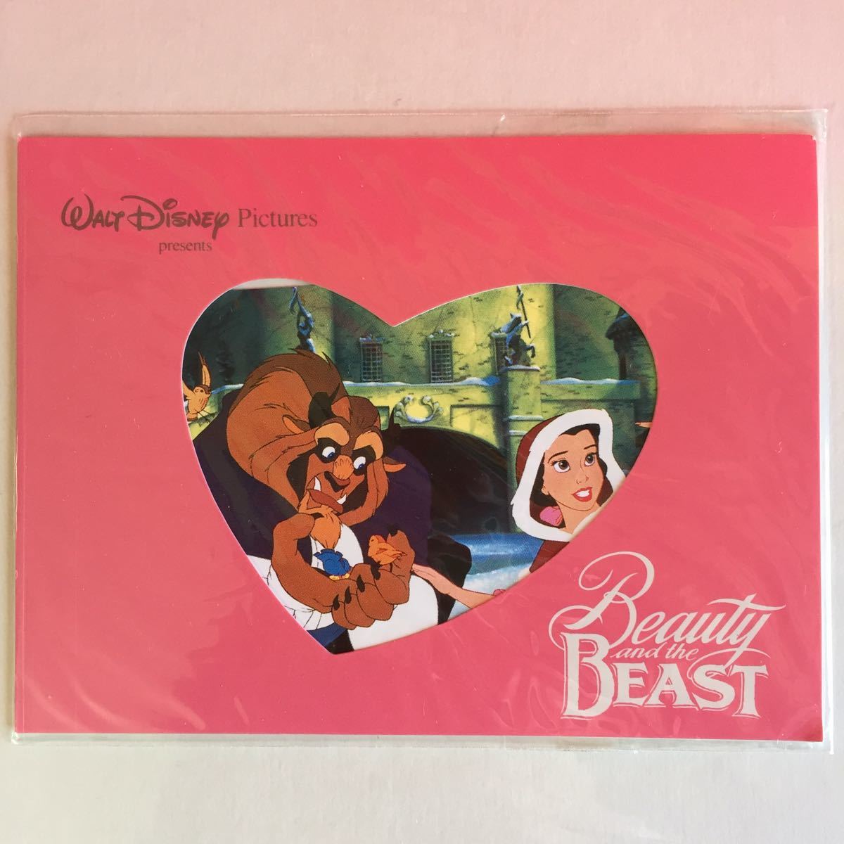  Disney * Beauty and the Beast * телефонная карточка телефонная карточка *2 шт. комплект * не использовался нераспечатанный товар 