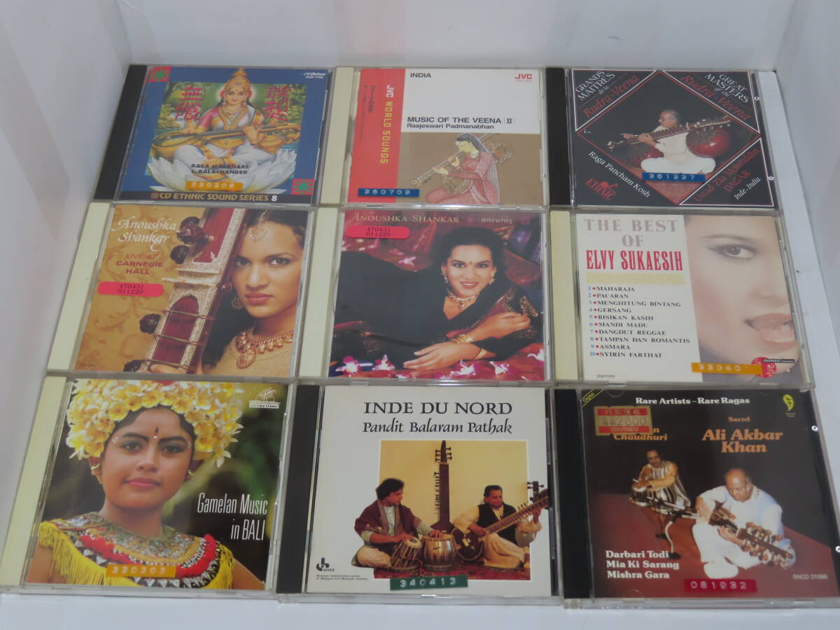 エスニック系音楽CD20枚 民族 シタールの女王カリヤニロイ アヌーシュシャンカールの画像3