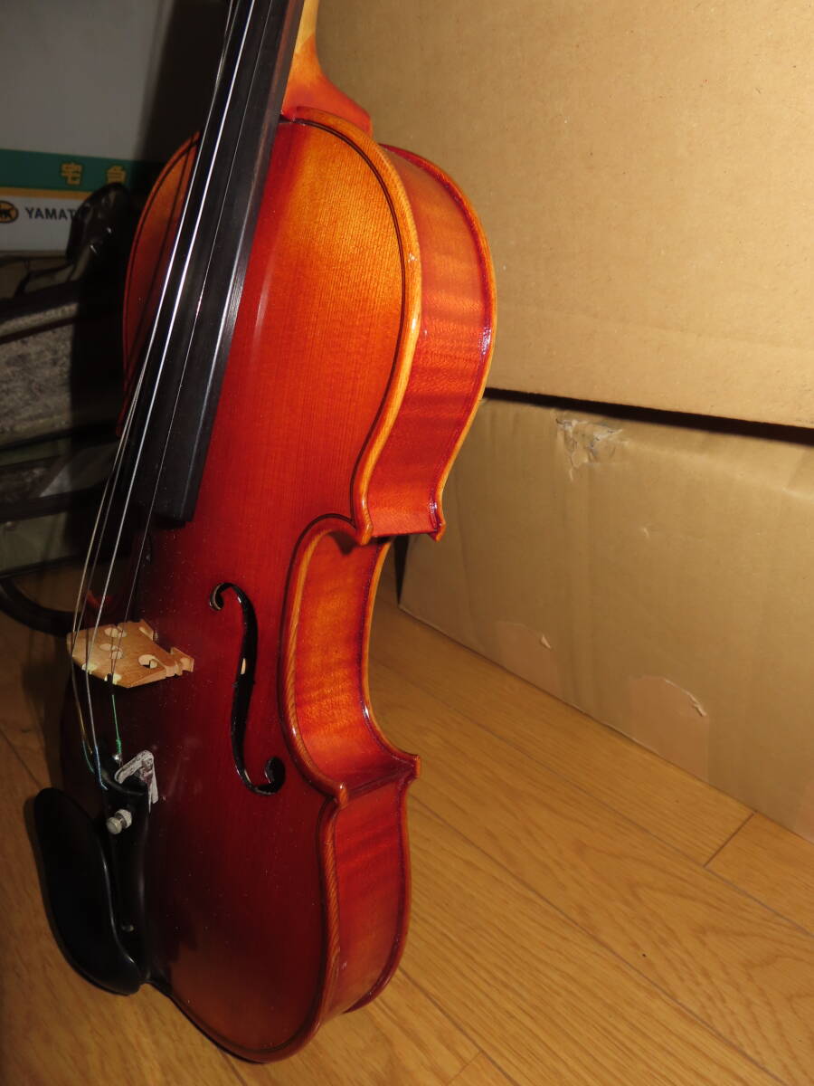SUZUKI バイオリン No.520 w.Prell 弓 ハードケース スズキ VIOLIN Anno1991　3/4_画像4