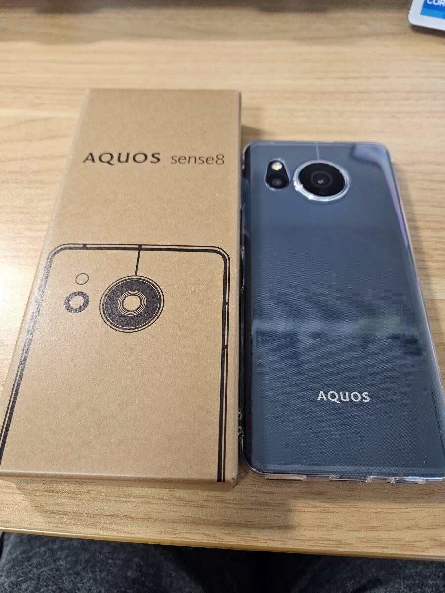 【新品同様】AQUOS sence 8 SH-M26 コバルトブラック　一括_画像1