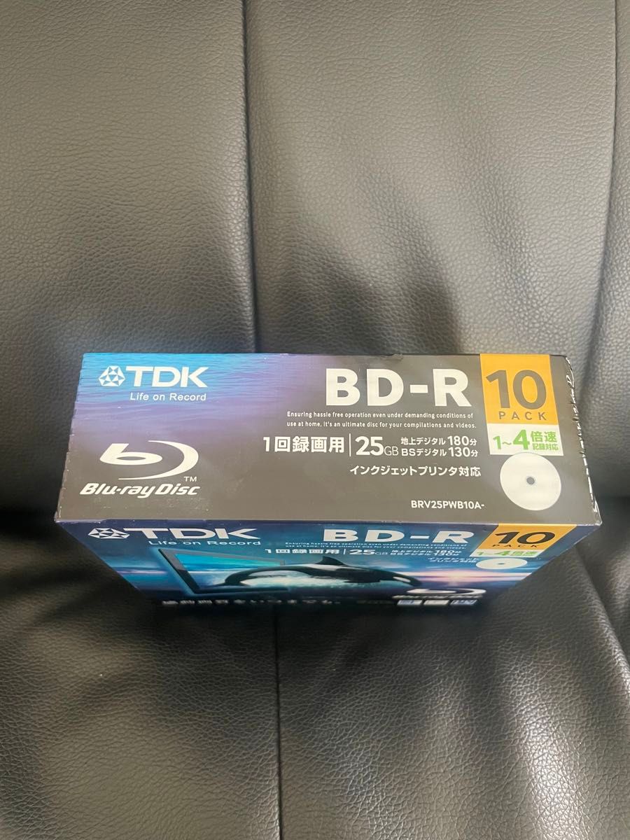 TDK 録画用ブルーレイディスク BD-R 25GB 1-4倍速  10枚 5mmスリムケース  【未使用品】