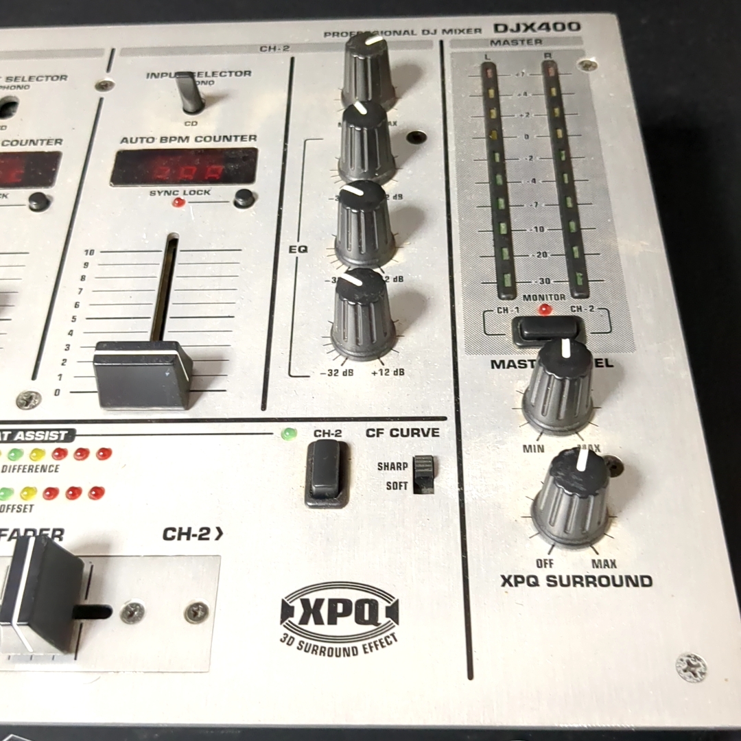 【通電確認済み】DJミキサー　ベリンガー/BEHRINGER　DJX400　PROMIXER（中古）現状品