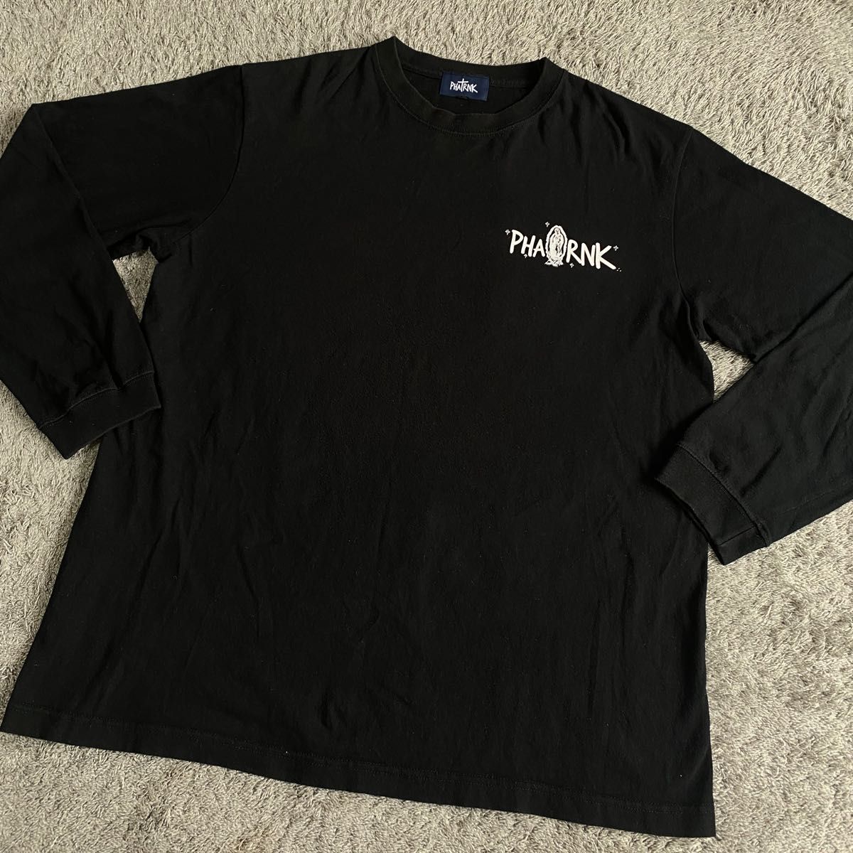 ファットランク PHATRNK ロンT Tシャツ 長袖 ブラック 黒 マリア ファットランク PHATRNK ロンT Tシャツ 長袖 ブラック 黒 マリア