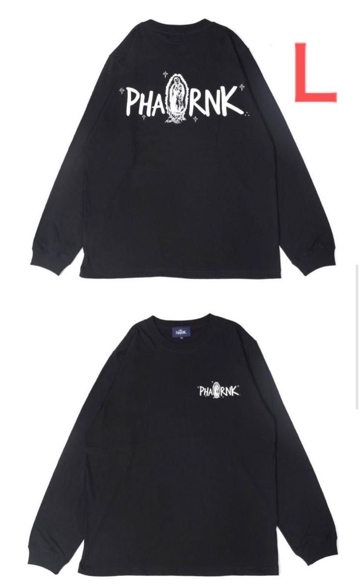 ファットランク PHATRNK ロンT Tシャツ 長袖 ブラック 黒 マリア ファットランク PHATRNK ロンT Tシャツ 長袖 ブラック 黒 マリア