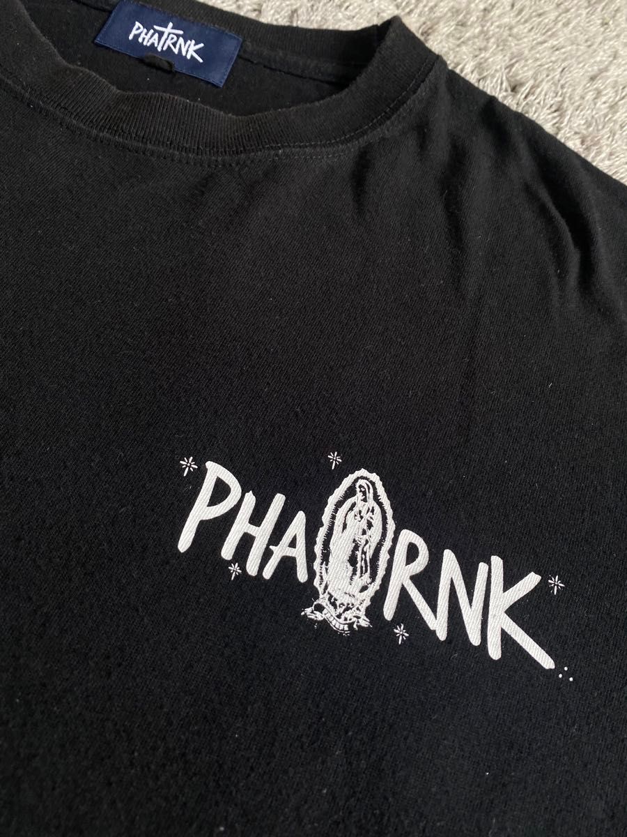 ファットランク PHATRNK ロンT Tシャツ 長袖 ブラック 黒 マリア ファットランク PHATRNK ロンT Tシャツ 長袖 ブラック 黒 マリア
