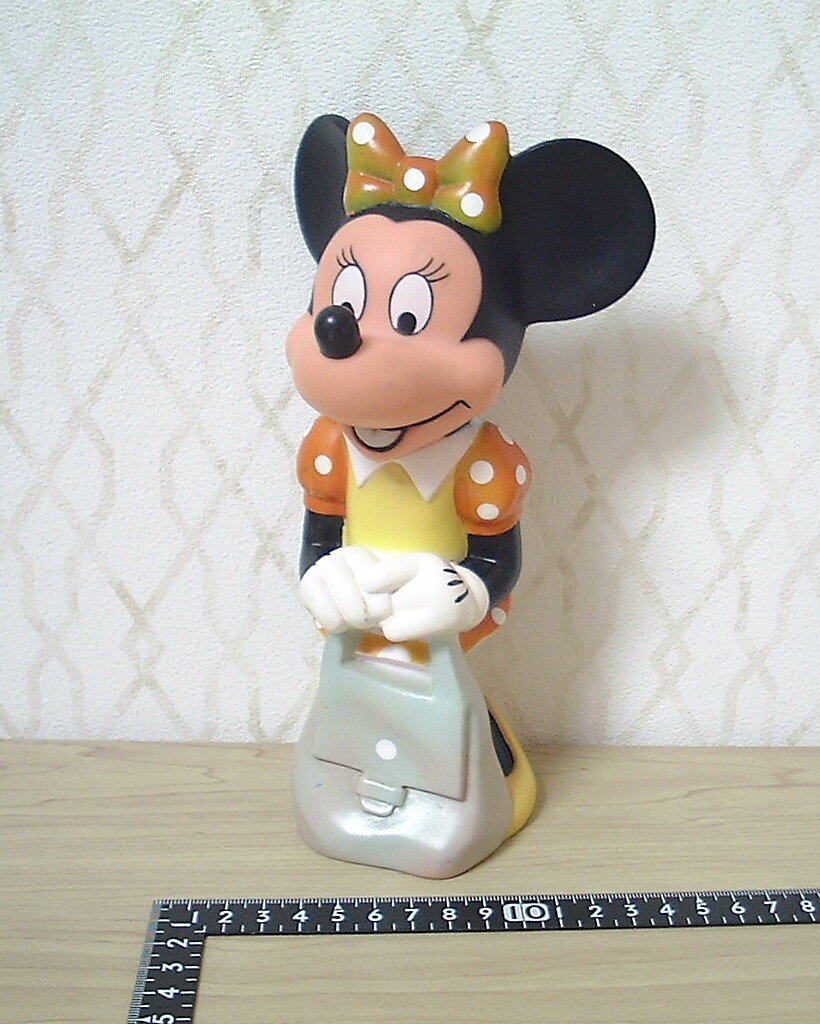 [ that time thing ]*** Disney Minnie Mouse sofvi figure *** used * Showa Retro * ornament 