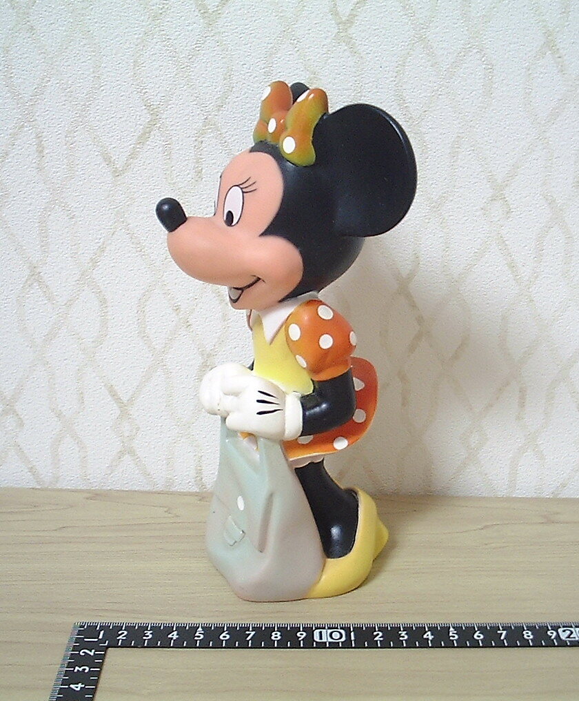 [ that time thing ]*** Disney Minnie Mouse sofvi figure *** used * Showa Retro * ornament 