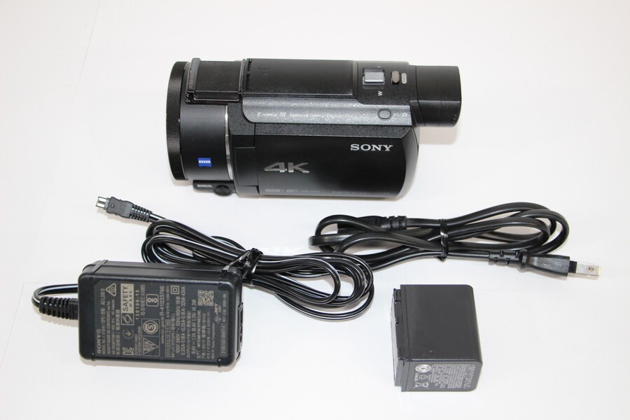 099 k1993 SONY ソニー デジタル4Kビデオカメラ Handycam FDR-AX60 ハンディカム 動作確認済みの画像1