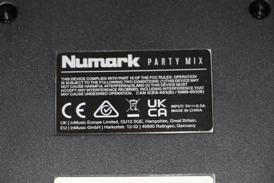 093 k1992 Numark ヌマーク PARTY MIX パーティーミックス DJコントローラー 本体のみ 通電確認済みの画像2
