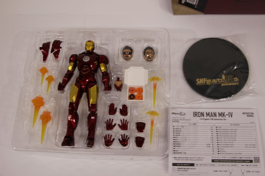 057 k1913 breaking the seal goods Bandai S.H.Figuarts Ironman Mark 4 -S.H.Figuarts 15th anniversary Ver.-