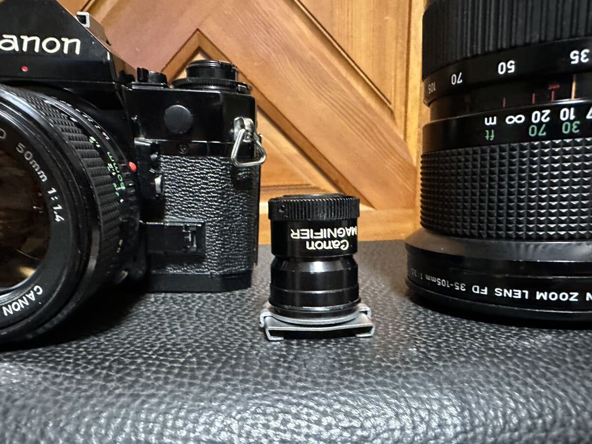 Canon A-1フィルムカメラ レンズ ストロボ 付属品 多数の画像5