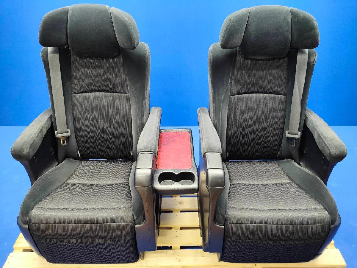 1 иен старт!20 Vellfire 7 посадочных мест чёрный салон электрический подставка для ног "captain seat " левый и правый в комплекте отделка No:FD19 2400747 2F7-2.