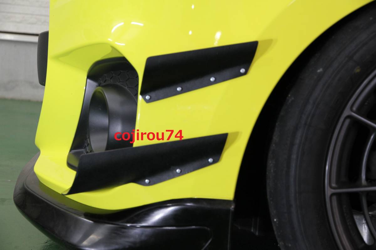 模造品にご注意! カーボン カナード 二段 zc33 s スイフト スポーツ スイスポ swift k14c suzuki バンパーカナード スポイラー ウイングの画像7