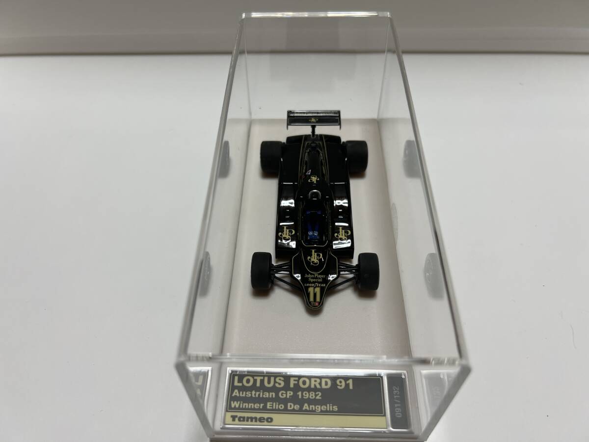 1/43 TAMEO タメオ 1982 LOTUS FORD 91 AUSTRIA GP E.D.Angelis ロータスフォード 91 E.D.アンジェリス なんと シリアルNo.91の画像5