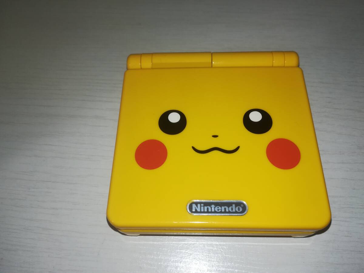  GBA ゲームボーイアドバンスSP 本体 ポケモンセンター限定版 ピカチュウ エディション GAME BOY ADVANCE SP Pokemon Pikachu EDITIONの画像8