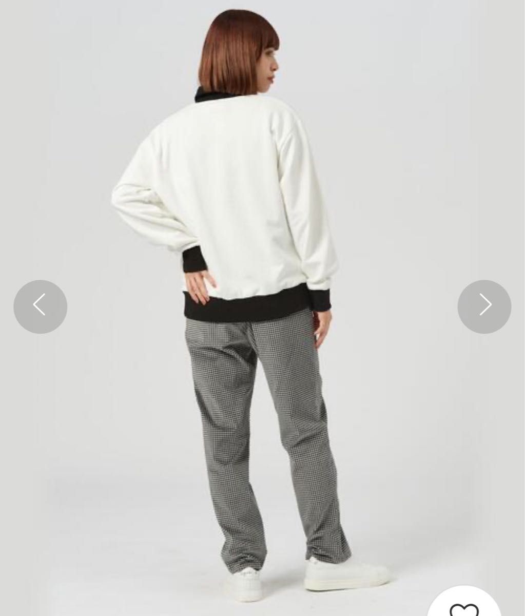 agnes b. WEB限定 ロゴハーフジップスウェット agnes b. ロゴハーフジップスウェット