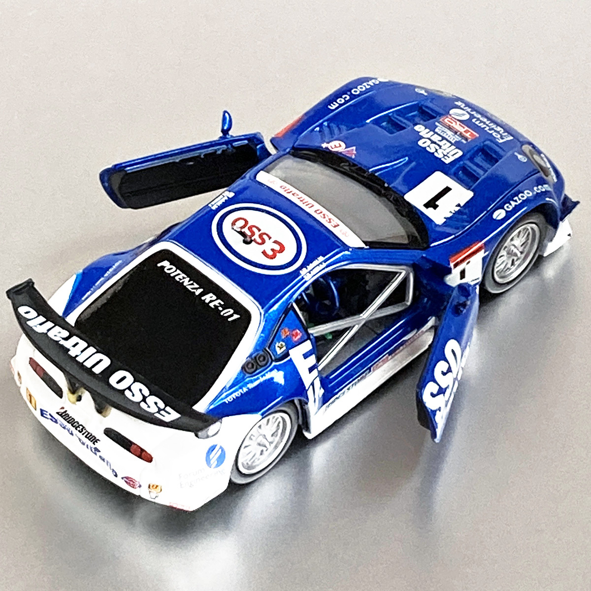 1/64 マッスルマシーン エッソウルトラフロー トヨタ スープラ Muscle Machines ESSO Ultraflo Toyota Supra JZA80 JGTCの画像6