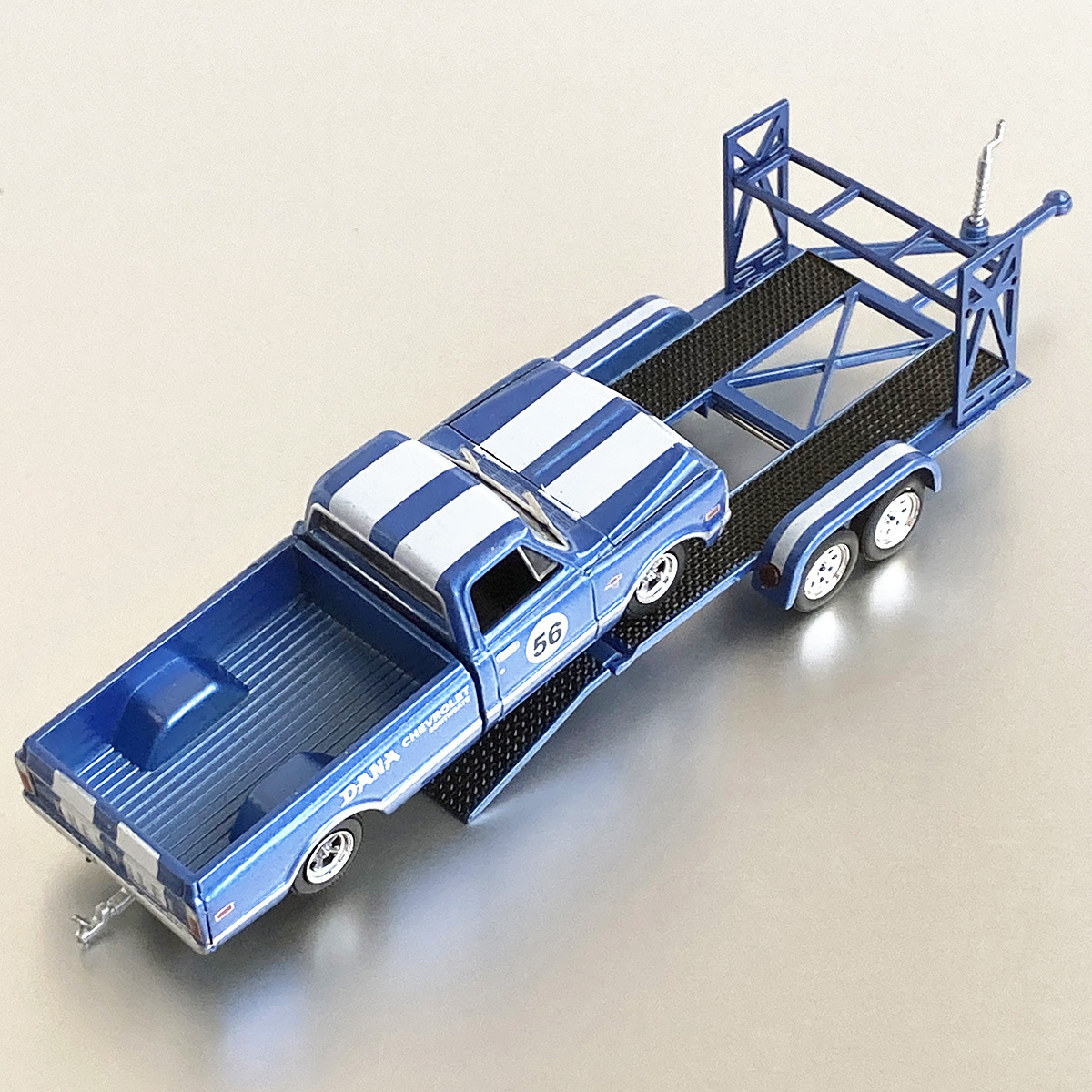 1/64 グリーンライト '68 シボレー C10 ピックアップトラック & トレーラー Greenlight 1968 Chevrolet Pickup Truck with Trailer_画像9