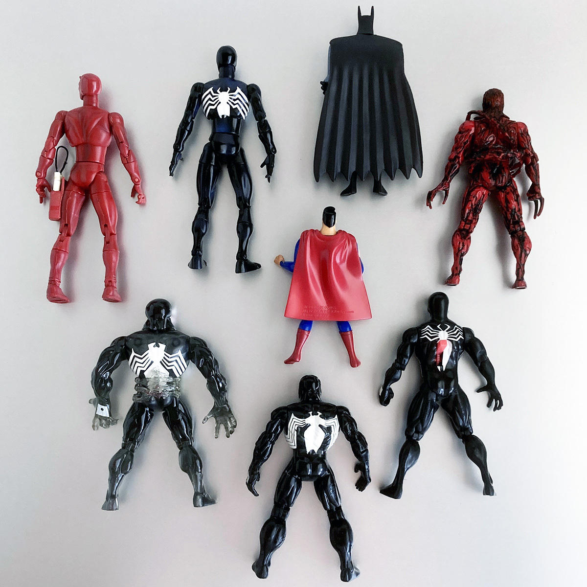 トイビズ マーベル デアデビル スパイダーマン ヴェノム カーネイジ etc.フィギュア Marvel Daredevil Spider Man Venom Carnage 8体セット