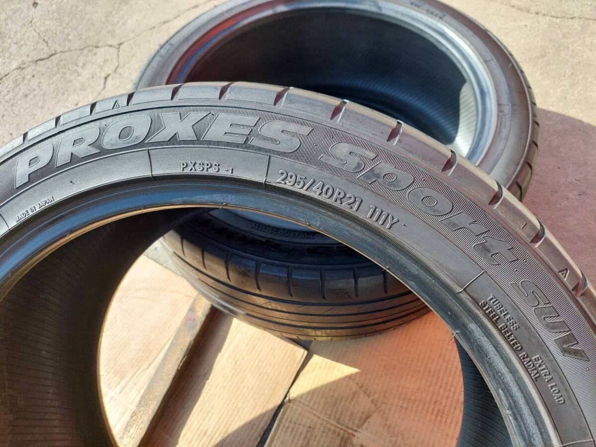 TOYO プロクセススポーツ SUV 295/40R21 2021年製 中古2本セット ベンツ GLS Gクラス _画像4