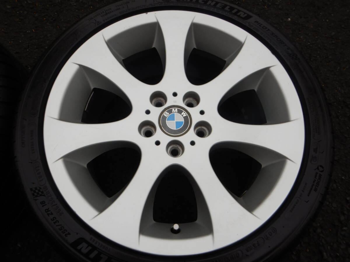 BMW純正エリプソイド162 8/8.5J-18インチ ET34/37 PCD120 ミシュランPS4 225/40R18 255/35R18 3シリーズ,Z4 E90,91,92,93,89_画像4